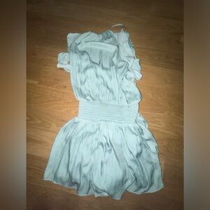 Girls turquoise halter dress